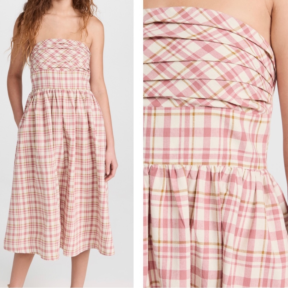 o.p.t Erva Dress in plaid pattern NWOT